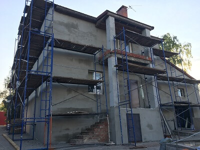 Отделка фасада частного дома в Витебске