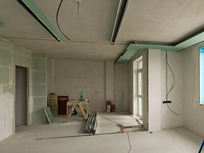 Перегородка в комнате из гипсокартона в Витебске