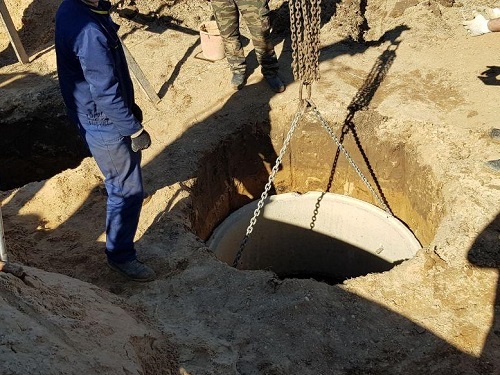 Переливной бетонный септик в Витебске